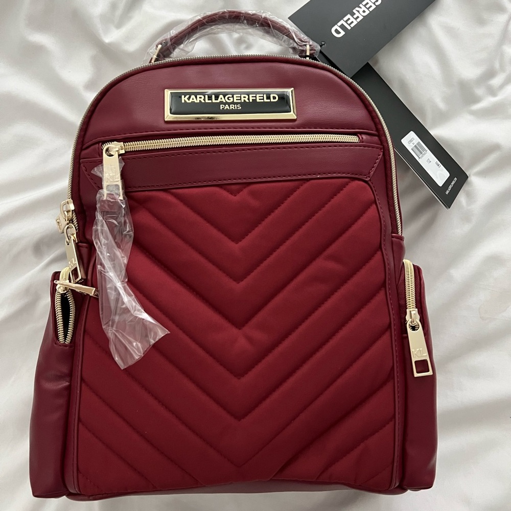 Karl Lagerfeld Chevron Backpack